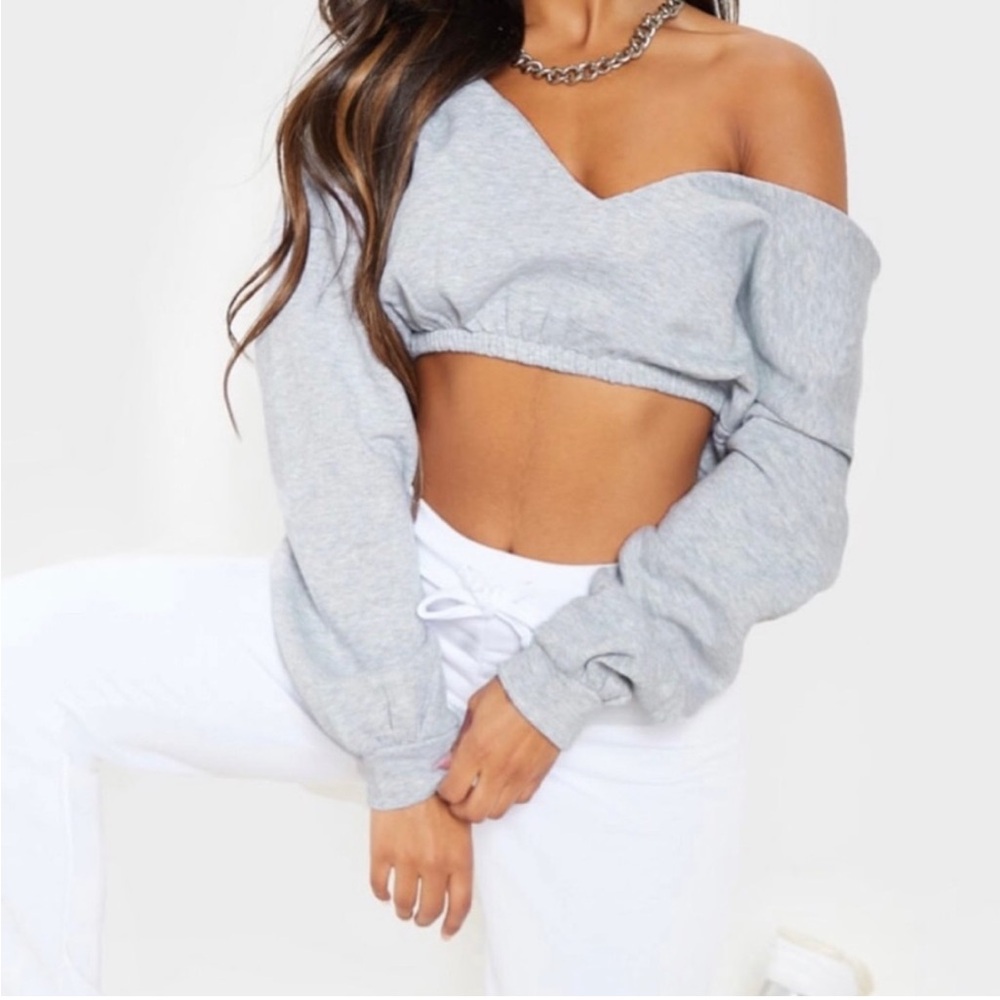 Pretty Little Thing Sweater Knit Crop Top